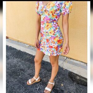 Summer flower dress medium